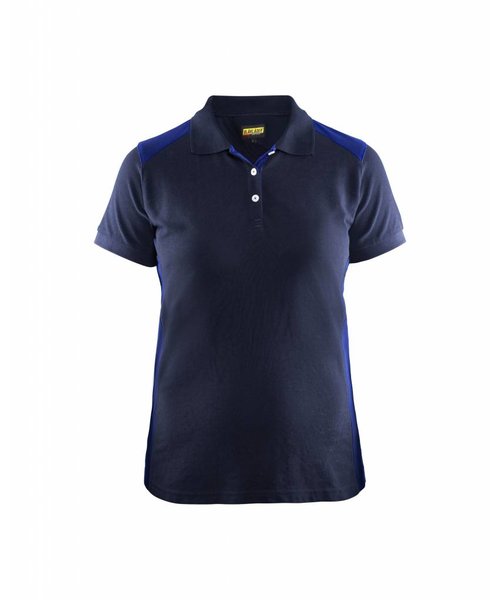 Blaklader - Blåkläder Poloshirt Dames : Marineblauw/Korenblauw - 339010508985