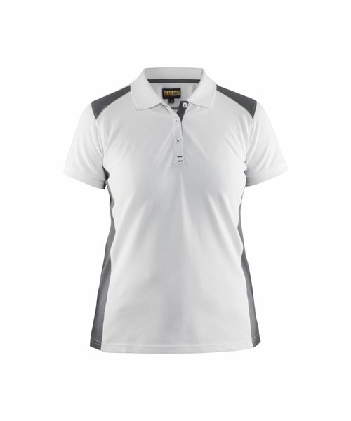 Blaklader - Blåkläder Poloshirt Dames : Wit/Grijs - 339010501094