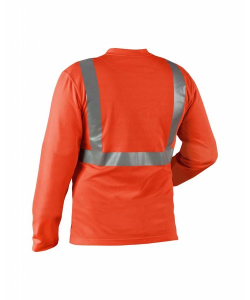 Blaklader - Blåkläder Highvisibility Langarm Shirt Kl. 2 : High Vis Rot - 338310115500