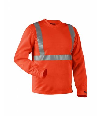 T-shirt lange mouw High vis : Rood Highviz - 338310115500