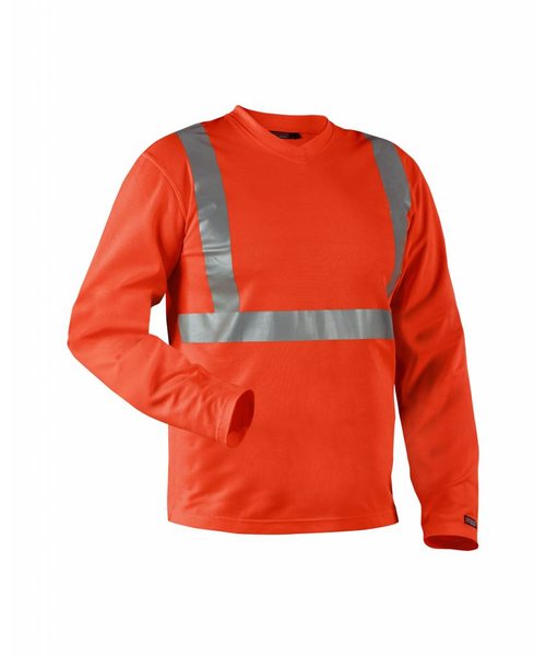 Blaklader - Blåkläder T-shirt lange mouw High vis : Rood Highviz - 338310115500