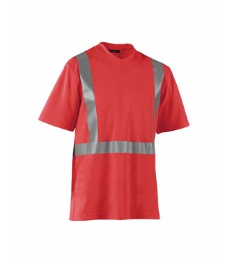 T-shirt Haute-Visibilité : Rouge highviz - 338210115500