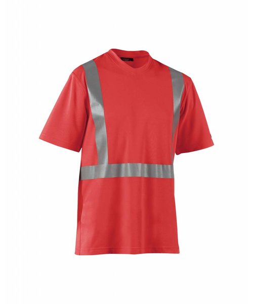 Blaklader - Blåkläder High vis T-shirt  : Rood Highviz - 338210115500