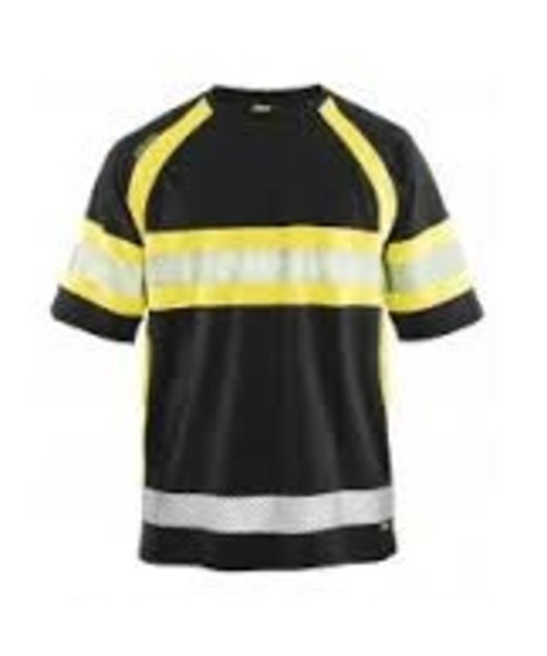 Blaklader - Blåkläder High vis T-shirt klasse 1 : Zwart/Geel - 333710519933