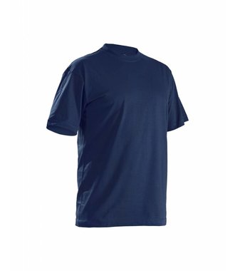 T-shirt per 5 verpakt : Marineblauw - 332510428600