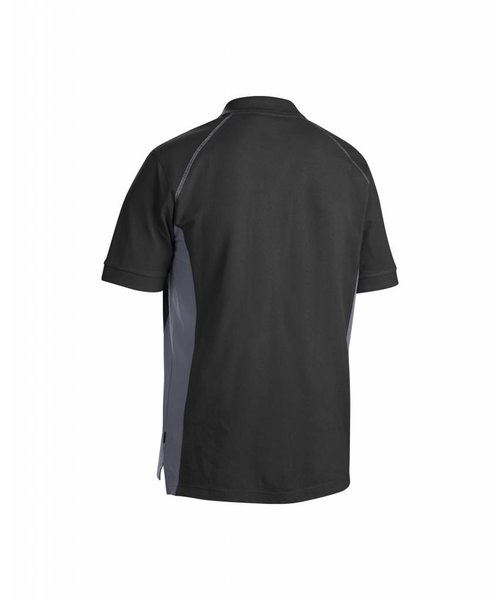 Blaklader - Blåkläder Polo-Shirt 2 farbig : Schwarz/Grau - 332410509994