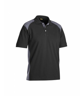 Polo-Shirt 2 farbig : Schwarz/Grau - 332410509994