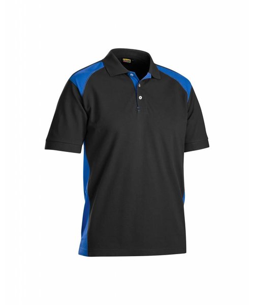 Blaklader - Blåkläder Piqué Polo : Zwart/Korenblauw - 332410509985