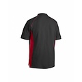 Blaklader - Blåkläder Polo-Shirt 2 farbig : Schwarz/Rot - 332410509956