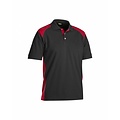 Blaklader - Blåkläder Polo-Shirt 2 farbig : Schwarz/Rot - 332410509956