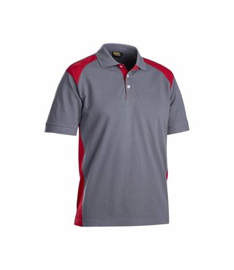 Piqué Polo  : Grijs/Rood - 332410509456