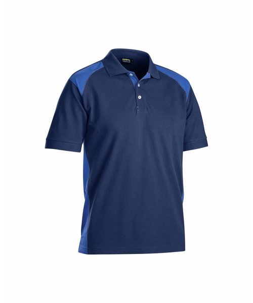 Blaklader - Blåkläder Piqué Polo  : Marineblauw/Korenblauw - 332410508985