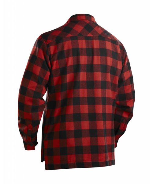 Blaklader - Blåkläder Overhemd Flanel, Gevoerd : Rood/Zwart - 322511315699