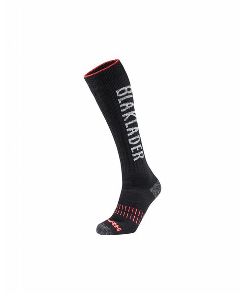 Blaklader - Blåkläder Functional sock XWARM : Black / NEON Red - 219310969965