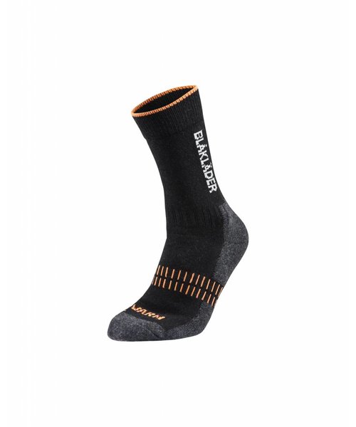 Blaklader - Blåkläder Functional sock WARM : Black / NEON Orange - 219210959966