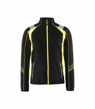 Veste microfleece Visible : Noir/Jaune - 499310109933