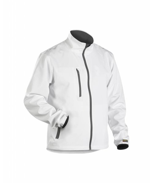 Blaklader - Blåkläder Light Softshell Jack : Wit/Grijs - 495225181094