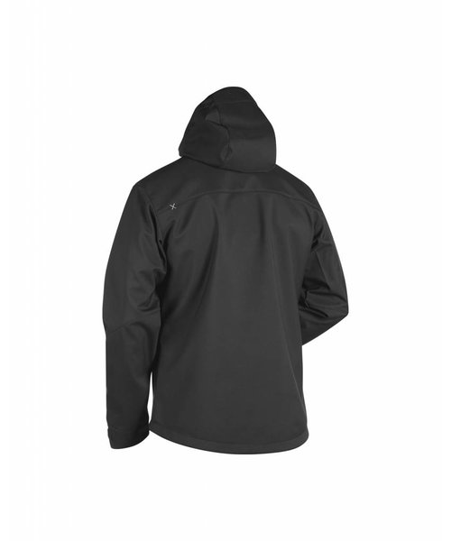 Blaklader - Blåkläder Softshell Jacke mit Kapuze : Schwarz/Silber - 494925179992