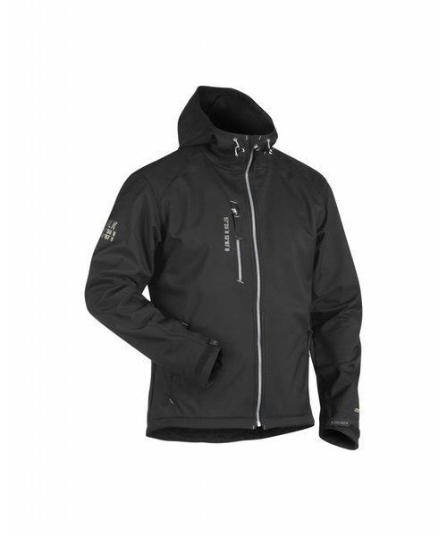 Blaklader - Blåkläder Softshell Jack : Zwart/Zilver - 494925179992