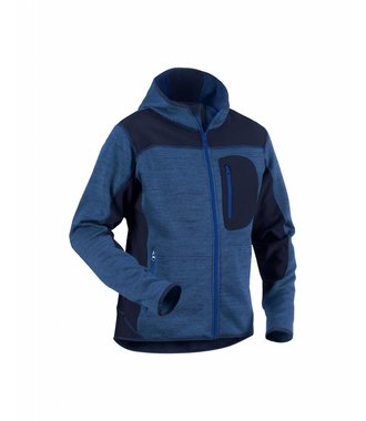 Gebreid vest met softshell  : Marineblauw/Marineblauw - 493021178889