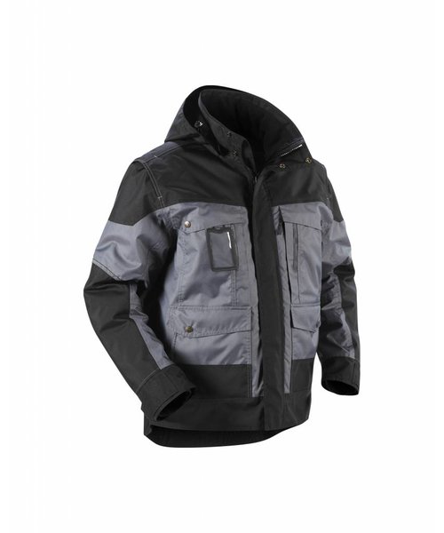 Blaklader - Blåkläder Winterjacke mit Kapuze : Grau/Schwarz - 488619779499