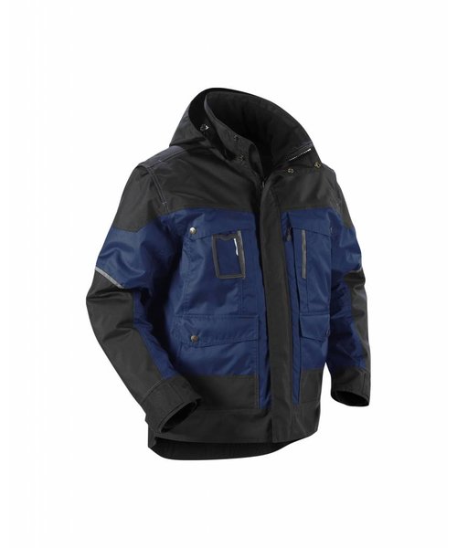 Blaklader - Blåkläder Winterjacke mit Kapuze : Marineblau/Schwarz - 488619778999