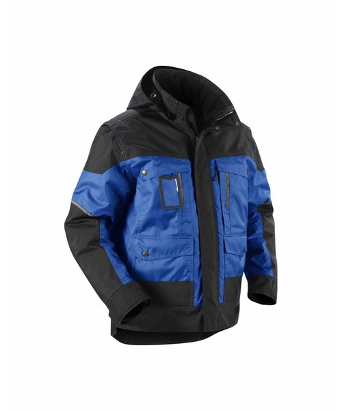 Blaklader - Blåkläder Winterjacke mit Kapuze : Kornblumenblau/Schwarz - 488619778599