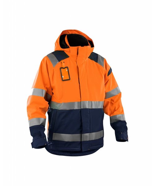 Blaklader - Blåkläder Hi-vis shell jacket : Orange/Marineblau - 498719875389