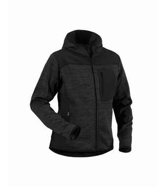 Veste Dame Tricotée : Gris anthracite/Noir - 493121179799