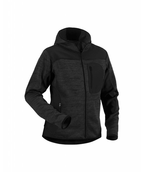 Blaklader - Blåkläder Strick Damen-Softshell-Jacke : Dunkelgrau/Schwarz - 493121179799