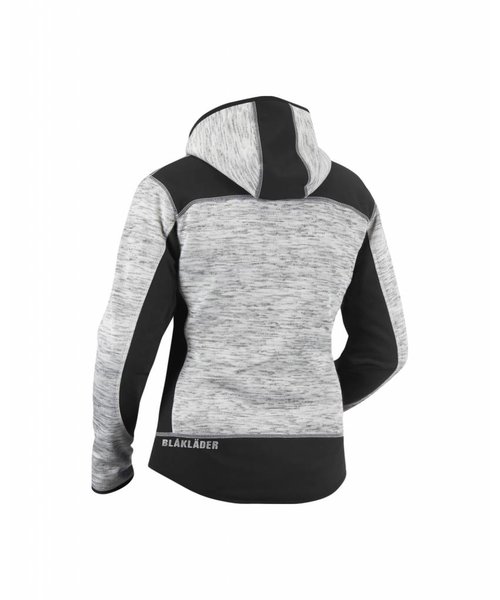 Blaklader - Blåkläder Knitted jacket women Grey melange/Black