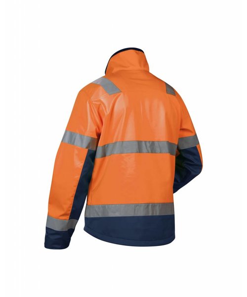 Blaklader - Blåkläder High Vis Softshelljacke Kl. 2 : Orange/Marineblau - 490025175389