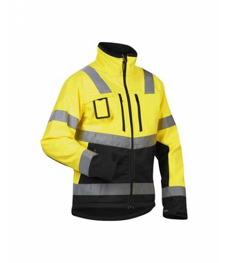 Jas Softshell High vis : Geel/Zwart - 490025173399