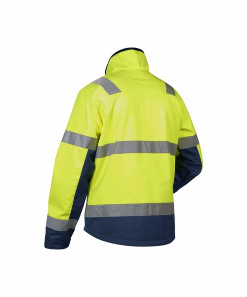 Blaklader - Blåkläder High Vis Softshelljacke Kl. 2 : Gelb/Marineblau - 490025173389