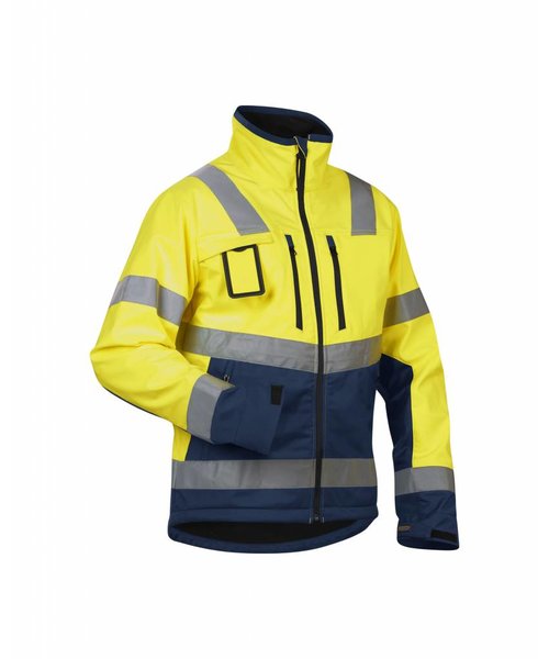 Blaklader - Blåkläder High Vis Softshelljacke Kl. 2 : Gelb/Marineblau - 490025173389