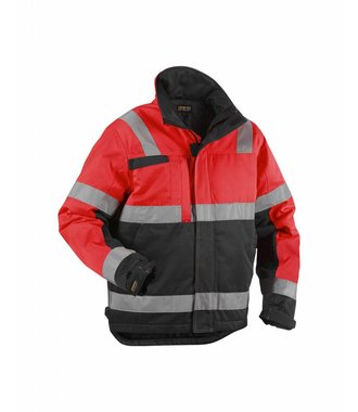 HIGH VIS Winterjacke Kl. 3 : High Vis Rot/Schwarz - 486218115599