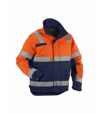 HIGH VIS Winterjacke Kl. 3 : Orange/Marineblau - 486218115389