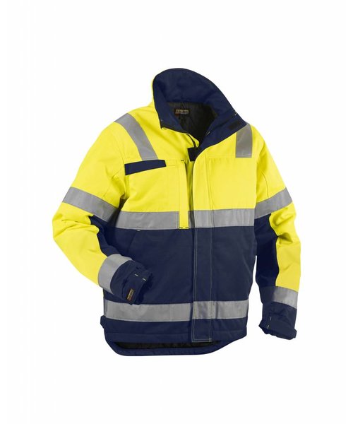 Blaklader - Blåkläder Veste Haute-Visibilité Hiver : Jaune/Marine - 486218113389