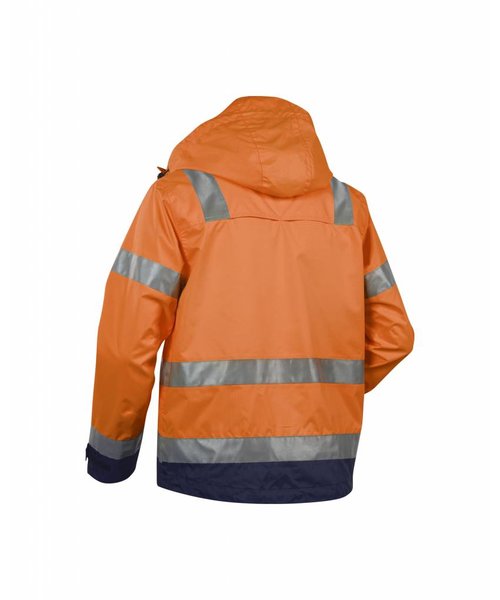 Blaklader - Blåkläder High Vis, Waterproof Jacket Orange/Navy blue