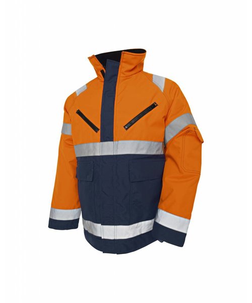 Blaklader - Blåkläder High Vis Winter Jacket, PU Orange/Navy blue