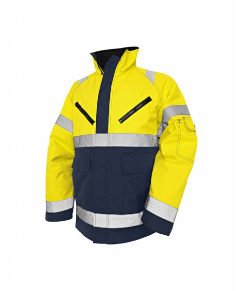 Blaklader - Blåkläder High Vis Winter Jacket, PU Yellow/navy blue