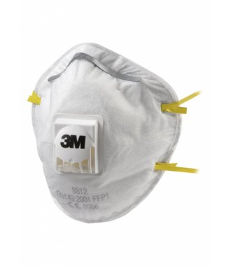 3M 8812 stofmasker FFP1V met ventiel per 10 stuks