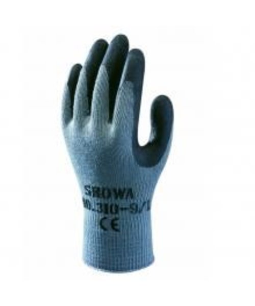 Showa Showa 310 (noir) gants avec poignée en latex