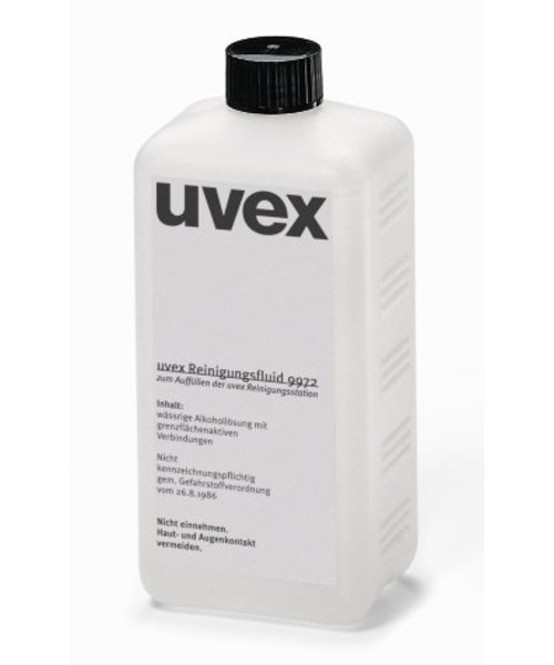 uvex safety products 9972100-Flesje met 0,5 liter reinigingsvloeistof