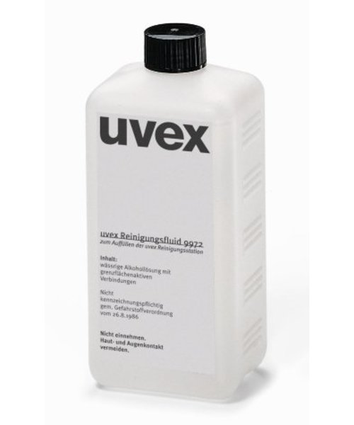 uvex safety products 9972100-Vial mit 0,5 Liter Reinigungsflüssigkeit