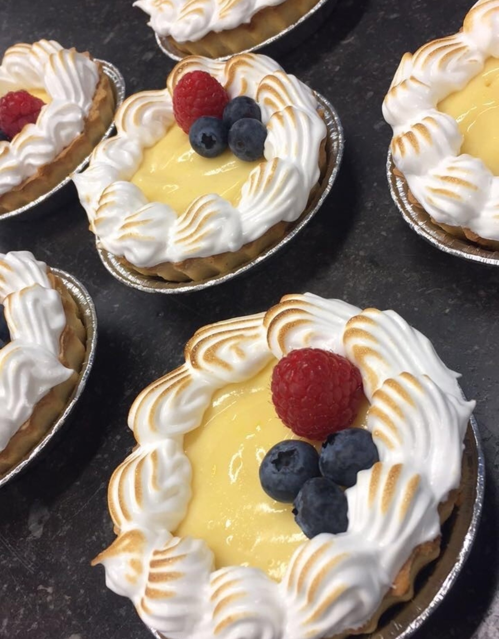 Citroen-Meringue tartelletjes - 4 stuks