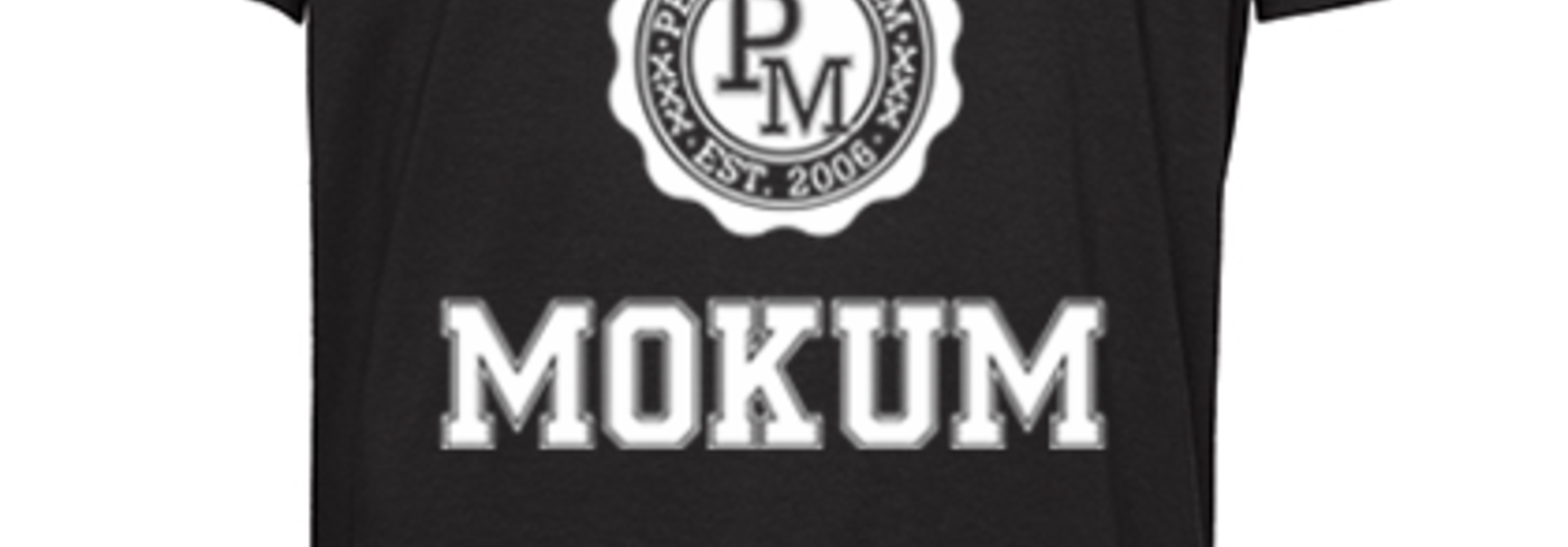 Varsity T-shirt zwart met witte print