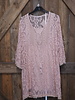 Kanten jurk "La xanga" roze PLUS