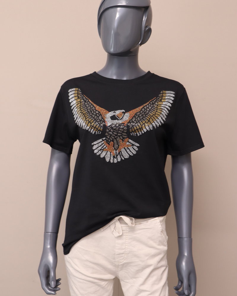 T-shirt "Eagle" zwart