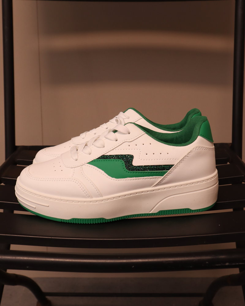 Sneaker "Kim" wit/groen